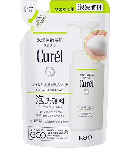 Amazon | キュレル 泡洗顔料 150ml & 泡洗顔料 つめかえ用 130ml